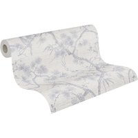 Homemaison - Blumentapete Silber 378673 378673 Homemaison - Blumentapete Silber 378673 378673 von HOMEMAISON