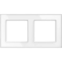Homematic IP Funk Rahmen IP Glasrahmen – 2-fach von HOMEMATIC IP