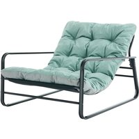 Homemiyn - Fauteuil Lounge Luxura Grand Confort – Eleganz für Innen und Außen in Cyan-Grün von HOMEMIYN