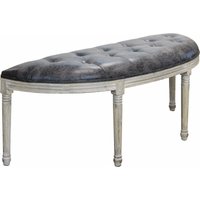 Homeness - 2 -seerer Bank Innenraum Wohnzimmer mit Holzkonstruktion und weicher Winterweichsitz - Black - Black von HOMENESS