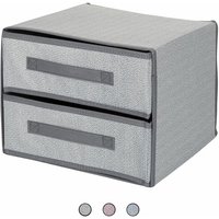 T -Drawer -Organizer mit 2 Schubladen und Griff in tnt Spigato Effekt 30x30xh.25 cm von HOMENESS