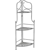 Homeness - tagère 3 Stockwerke in Laura Steel - DarkSlateGray - DarkSlateGray von HOMENESS