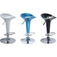 Riegel Innenhocker mit abs -Sitz und Stahlbasis mit verstellbarer Spike -Höhe - Blue - Blue Riegel Innenhocker mit abs -Sitz und Stahlbasis mit verstellbarer Spike -Höhe - Blue - Blue von HOMENESS