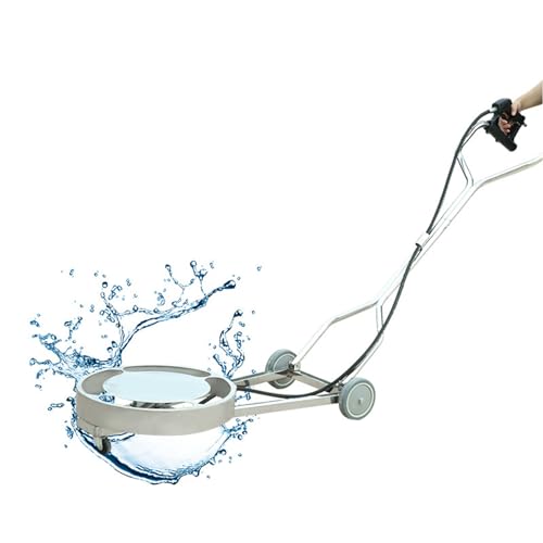 20 Zoll Unterboden Auto hochdruckreiniger Runder Unterbodenreiniger 1.04x1.57m 27.5Mpa 30.2L Maximaler Wasserdurchfluss Edelstahl Fahrgestellreiniger mit Armlehnen und Rädern von HOMEONENIC