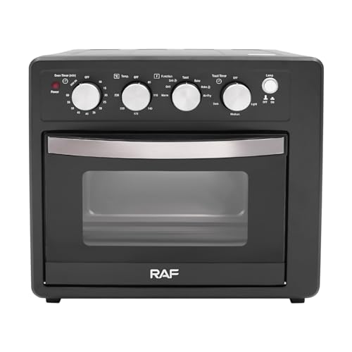 Elektrobackofen 1700W Mini Backofen Elektrobackofen mit großer Kapazität 25L Backraum 42x36x40cm Temperaturen von 80-230℃ Multifunktionsbackofen Pizza-Ofen mit Kochplatten und Umluft Timer Elektrobackofen 1700W Mini Backofen Elektrobackofen mit großer Kapazität 25L Backraum 42x36x40cm Temperaturen von 80-230℃ Multifunktionsbackofen Pizza-Ofen mit Kochplatten und Umluft Timer von HOMEONENIC