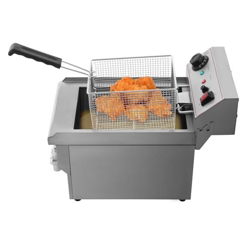 Elektrofritteuse 3000W 10L Catering Fritteuse 30x50x35cm Edelstahl Elektro Fritteuse mit Korb Einzylinder-Fritteuse mit großer Kapazität für den privaten oder gewerblichen Gebrauch 60-200℃ Elektrofritteuse 3000W 10L Catering Fritteuse 30x50x35cm Edelstahl Elektro Fritteuse mit Korb Einzylinder-Fritteuse mit großer Kapazität für den privaten oder gewerblichen Gebrauch 60-200℃ von HOMEONENIC