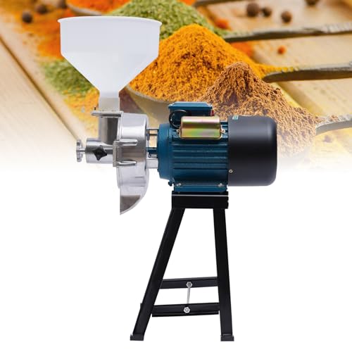 Getreidemühle Elektrische 2200W 1400R/MIN Kornmühle Schrottmühle für Getreide Elektrischemühle Getreidemühle Maschine Haushaltsschleifer Zerkleinerer 40kg Schleifvolumen von HOMEONENIC