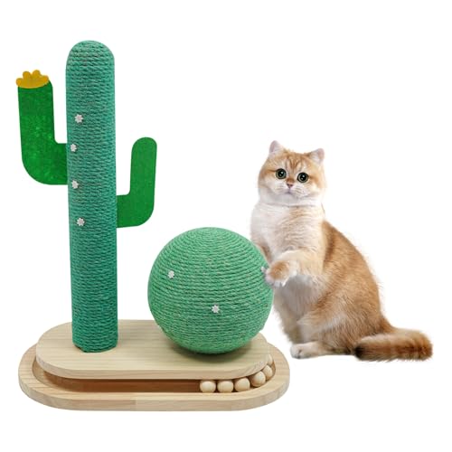 Kratzbaum Kaktus 35x20x44cm Kreatives Katzenbaum-Design Kratzstamm Klein Kratz Kaktus für Katzen Indoor Kratzstange Stabil Cat Scratching Post mit Katzenspielzeug 1 Pfosten 1 Ball Kratzbaum Kaktus 35x20x44cm Kreatives Katzenbaum-Design Kratzstamm Klein Kratz Kaktus für Katzen Indoor Kratzstange Stabil Cat Scratching Post mit Katzenspielzeug 1 Pfosten 1 Ball von HOMEONENIC