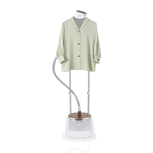 Stehender Dampfgarer 1800W Professional Stand Dampfbügler mit 1.6L Wassertank Garment Steamer Professioneller Dampfgarer mit Verstellbares Bügelbrett 10 Dampfstufen Stehender Dampfgarer 1800W Professional Stand Dampfbügler mit 1.6L Wassertank Garment Steamer Professioneller Dampfgarer mit Verstellbares Bügelbrett 10 Dampfstufen von HOMEONENIC