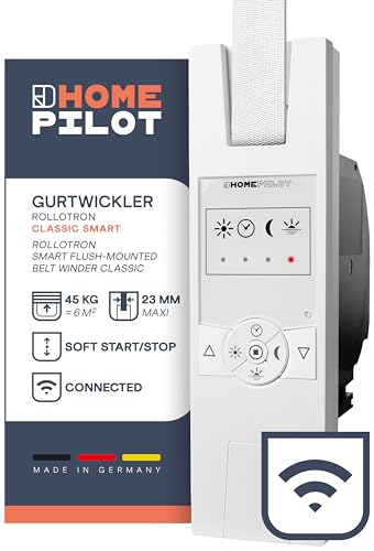 Home Pilot - Gurtwickler Classic smart, Rollladenantrieb kompatibel mit Gateway premium zur smarten App-Steuerung. Elektrischer Gurtwickler | Nachrüstung | Unterputz - 10142345 von HOMEPILOT