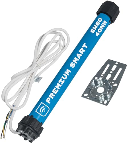 HOMEPILOT Rollladenmotor premium smart m40 (SW60, 40 Nm) - selbstlernender Funk Rolladenantrieb mit Sanft-Anschlag, Blockier- & Hinderniserkennung (App, Siri, Alexa via Gateway möglich) von HOMEPILOT