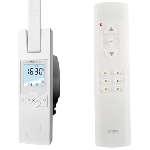 HOMEPILOT - RolloTron premium smart & - Fernbedienung smart 6 Gruppen | Fernbedienung für die einfache Steuerung von bis zu 48 Smart Home Geräten in 6 Gruppen. Geeignet als Lichtschalter von HOMEPILOT