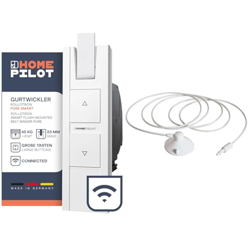 HOMEPILOT RolloTron pure smart, elektrischer Rolladen Gurtwickler & Sonnensensor 0,75m von HOMEPILOT