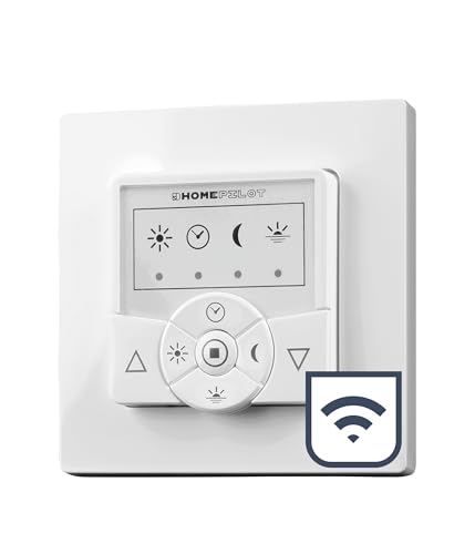 HOMEPILOT - Zeitschaltuhr classic smart | Rolladenschaltuhr mit Funk, steuerbar per Fernbedienung oder Premium-smart-Variante | Automatik, Smart-Home App & Alexa via Gateway | 230 V Unterputz von HOMEPILOT