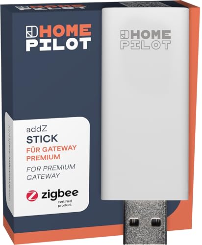 HOMEPILOT - addZ-Stick, Zigbee Erweiterung für das Gateway premium - weitere Smart-Home Produkte integrieren (LED Lampen und Zwischenstecker/Steckdose mit ZigBee 3.0 Funk) von HOMEPILOT