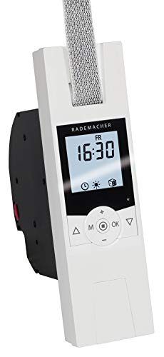 Rademacher RolloTron Comfort 1700-UW, elektrischer Gurtwickler für Rolladen, inkl. Display + Automatikfunktionen, Rolladenantrieb weiß (HOMEPILOT Nachfolgemodell verfügbar) von HOMEPILOT