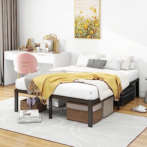 HOMERECOMMEND Bett 120 x 200 cm Metallbett Bettgestell,mit Lattenrost aus Metall, Leichte Montage, Umfangreicher Stauraum,Schwarz Bettrahmen HOMERECOMMEND Bett 120 x 200 cm Metallbett Bettgestell,mit Lattenrost aus Metall, Leichte Montage, Umfangreicher Stauraum,Schwarz Bettrahmen von HOMERECOMMEND