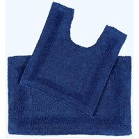2-tlg. Badgarnitur dunkelblau aus 100% Baumwolle - Homescapes 2-tlg. Badgarnitur dunkelblau aus 100% Baumwolle - Homescapes von HOMESCAPES