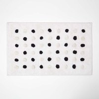 Badematte schwarz-weiß gepunktet, 50 x 80 cm - Badvorleger Polka Dots - Homescapes Badematte schwarz-weiß gepunktet, 50 x 80 cm - Badvorleger Polka Dots - Homescapes von HOMESCAPES