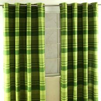 Gardinen mit Ösen Morocco grün im 2er Set, 140 x 140 cm - Homescapes von HOMESCAPES