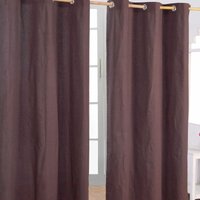 Gardinen unifarben schokolade 2er Set 228 x 137 cm - Homescapes Gardinen unifarben schokolade 2er Set 228 x 137 cm - Homescapes von HOMESCAPES