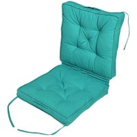 Reisekissen türkis 50 x 50 cm - klappbares Auto-Sitzkissen mit Rückenlehne - Homescapes Reisekissen türkis 50 x 50 cm - klappbares Auto-Sitzkissen mit Rückenlehne - Homescapes von HOMESCAPES
