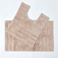 Badematten Set 2tlg Spa Surpreme Beige - Homescapes Badematten Set 2tlg Spa Surpreme Beige - Homescapes von HOMESCAPES