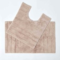 Badematten Set 2tlg Spa Surpreme Beige - Homescapes von HOMESCAPES
