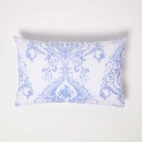 HOMESCAPES Blaues, französisches Toile-Muster rechteckiges Kissen, 50 x 30 cm HOMESCAPES Blaues, französisches Toile-Muster rechteckiges Kissen, 50 x 30 cm von HOMESCAPES