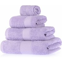 HOMESCAPES Frottee Handtuch Set 4tlg 100% Baumwolle flieder HOMESCAPES Frottee Handtuch Set 4tlg 100% Baumwolle flieder von HOMESCAPES