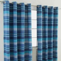 Gardinen mit Ösen Morocco blau im 2er Set, 140 x 140 cm - Homescapes Gardinen mit Ösen Morocco blau im 2er Set, 140 x 140 cm - Homescapes von HOMESCAPES