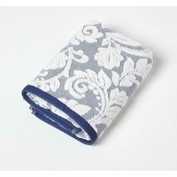 HOMESCAPES Handtuch aus türkischer Baumwolle, Damast-Muster, dunkelblau HOMESCAPES Handtuch aus türkischer Baumwolle, Damast-Muster, dunkelblau von HOMESCAPES