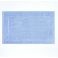 HOMESCAPES Imperial Badematte 100% Baumwolle, hellblau von HOMESCAPES