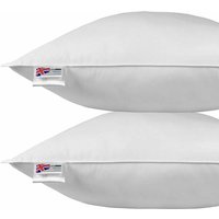 Homescapes - Kopfkissen 80 x 80 cm, Gänsefeder- und Daunenkissen, 2er Set Homescapes - Kopfkissen 80 x 80 cm, Gänsefeder- und Daunenkissen, 2er Set von HOMESCAPES