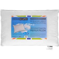 Homescapes - Mikrofaser-Kopfkissen mit Kern aus Entenfedern, 50 x 75 cm Homescapes - Mikrofaser-Kopfkissen mit Kern aus Entenfedern, 50 x 75 cm von HOMESCAPES