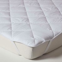 Homescapes - Premium Matratzen-Topper 140 x 200 cm aus dicht gefüllter Baumwolle - Weiß von HOMESCAPES