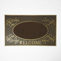 Homescapes - Rutschfeste Fußmatte "Welcome" 45 x 75 cm, gold-braun Homescapes - Rutschfeste Fußmatte "Welcome" 45 x 75 cm, gold-braun von HOMESCAPES