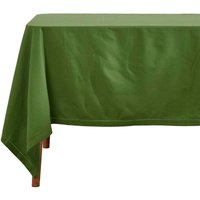 HOMESCAPES Tischdecke Olivgrün 100% Baumwolle, 137 x 178 cm von HOMESCAPES