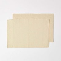 Tischset creme im 2er-Set – 100% Baumwolle, 33x50 cm - Homescapes von HOMESCAPES