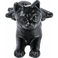 Homescapes - Türstopper liegende Katze, Schwarz, 494g - Schwarz von HOMESCAPES