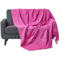 HOMESCAPES Überwurf Nirvana, 100% Baumwolle, pink, 225 x 255 cm HOMESCAPES Überwurf Nirvana, 100% Baumwolle, pink, 225 x 255 cm von HOMESCAPES