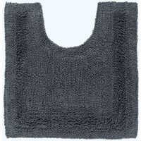 HOMESCAPES WC-Vorleger grau 50x55 cm aus 100% Baumwolle von HOMESCAPES