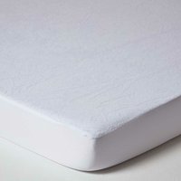 Homescapes - Wasserdichter Matratzenschoner 180 x 200 cm - Frottee-Schonbezug von HOMESCAPES