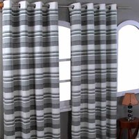 Gardinen mit Ösen Morocco monochrom im 2er Set, 140 x 140 cm - Homescapes Gardinen mit Ösen Morocco monochrom im 2er Set, 140 x 140 cm - Homescapes von HOMESCAPES