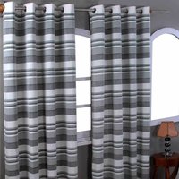 Homescapes - Gardinen mit Ösen Morocco monochrom im 2er Set, 182 x 167 cm von HOMESCAPES