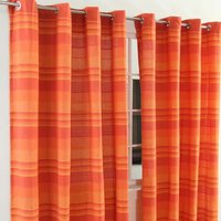 Homescapes - Gardinen mit Ösen Morocco terracotta im 2er Set, 182 x 167 cm von HOMESCAPES