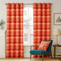 Gardinen mit Ösen Morocco terracotta im 2er Set, 228 x 167 cm - Homescapes von HOMESCAPES