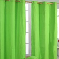 Gardinen unifarben grün 2er Set 228 x 137 - Homescapes von HOMESCAPES