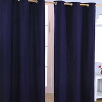 Gardinen unifarben marine blau 2er Set 228 x 137 cm - Homescapes Gardinen unifarben marine blau 2er Set 228 x 137 cm - Homescapes von HOMESCAPES