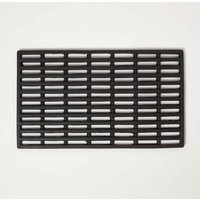 Homescapes - Gummimatte 61 x 38 cm schwarz - Fußmatte außen - Schwarz von HOMESCAPES